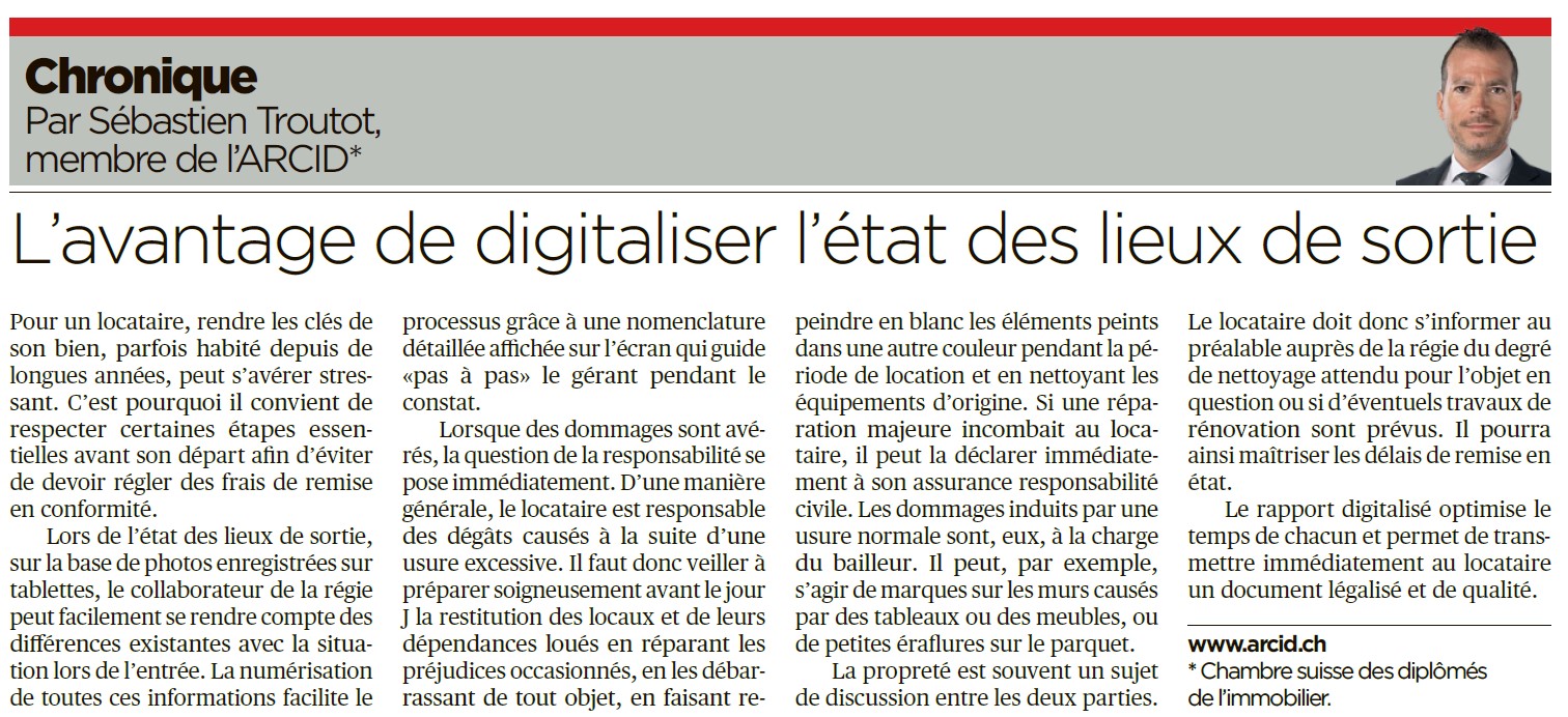 Chronique de Sébastien Troutot, membre de l'ARCID