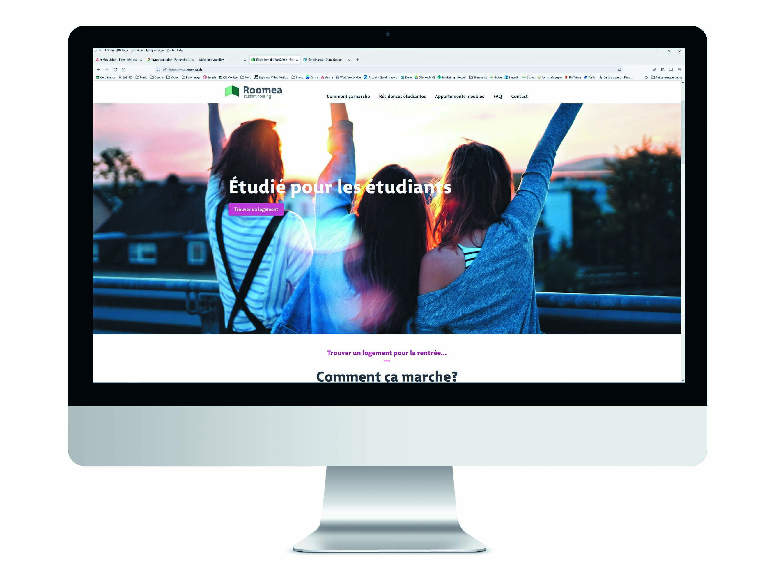 Roomea website
